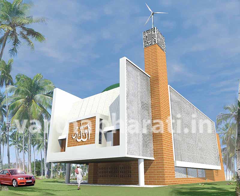 ಕೋಡಿಯಲ್ಲಿ ಜಗತ್ತಿನ ಪ್ರಪ್ರಥಮ ಪರಿಸರ ಸ್ನೇಹಿ ಹಸಿರು ಮಸೀದಿ